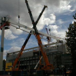 Grues de chantier, construction d'une structure 61